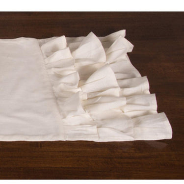 Meadowpark Table Runner Triple Ruffle Edge T4111000 - The Fox Decor